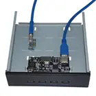 Суперскоростная Плата расширения PCI-E на 4 порта USB 3,0, 5 Гбитс, PCI Express, USB 3,0, 5,25 дюйма, передняя панель, разветвитель, концентратор для настольного ПК