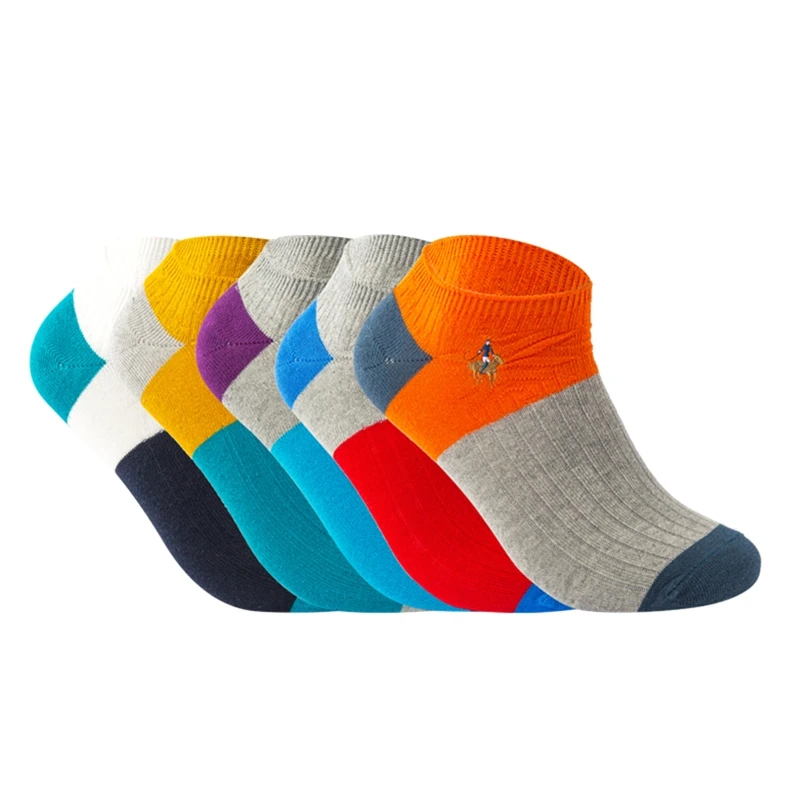 Мужские носки с вышивкой повседневные из чистого хлопка весна осень 2020|mens socks