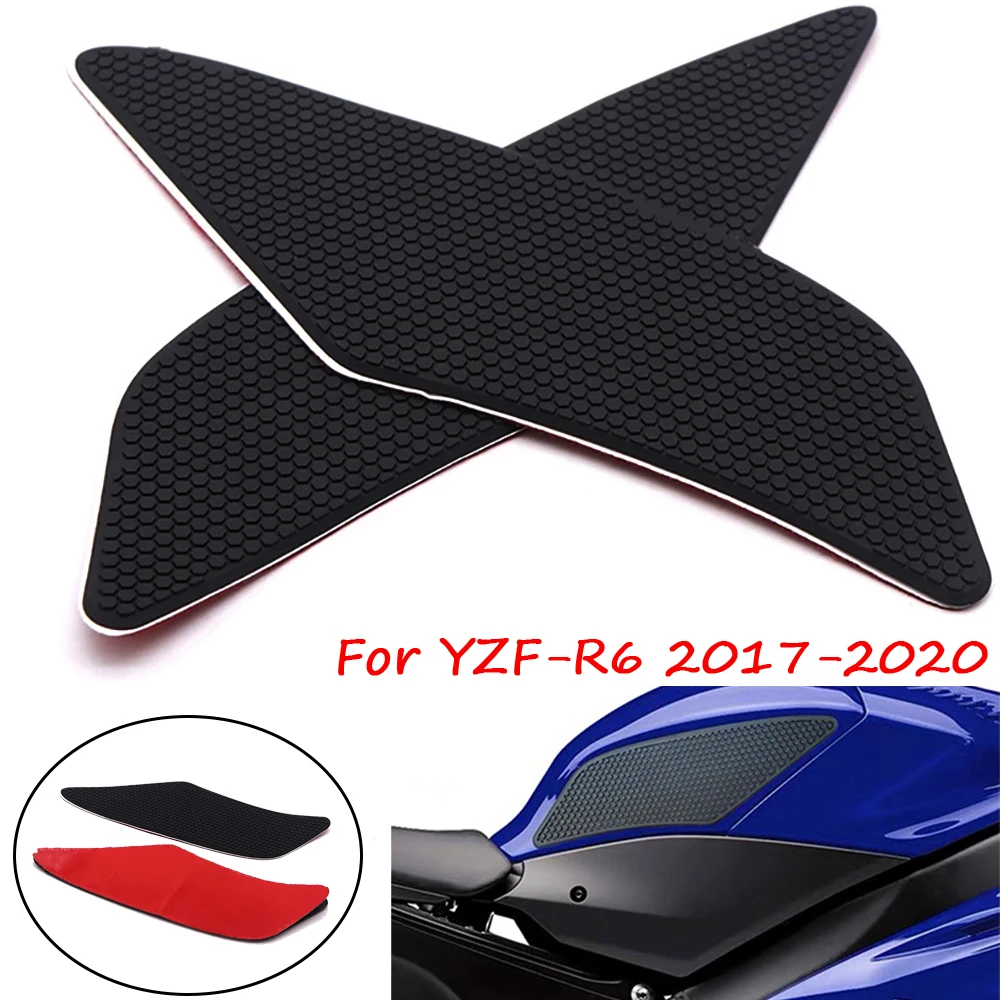 

Motorcycle Anti-Heated Gas Tank Side Grip Traction Knee Protector Sticker Anti Slip Pad For Yamaha YZFR6 YZF-R6 YZF R6 2017-2020