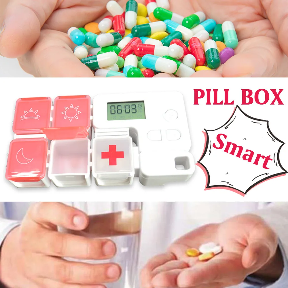 

GREENWON Plastic Pill Case Storage Box Case Medicine Storage Organizer Container Case Jewelry Organizer Manicure Tool
