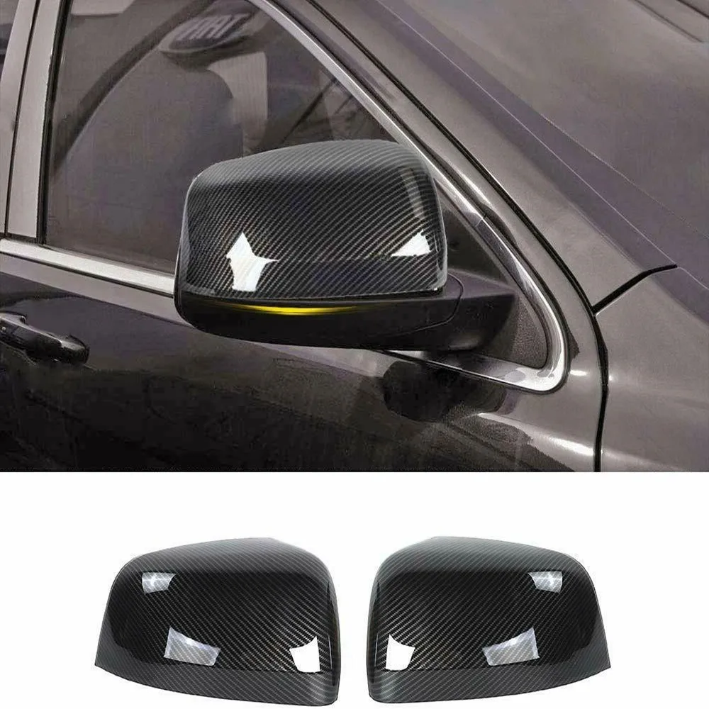 

Carbon Fiber ABS Rear-View Mirror Cover Trim For Jeep Grand Cherokee 2011-2020