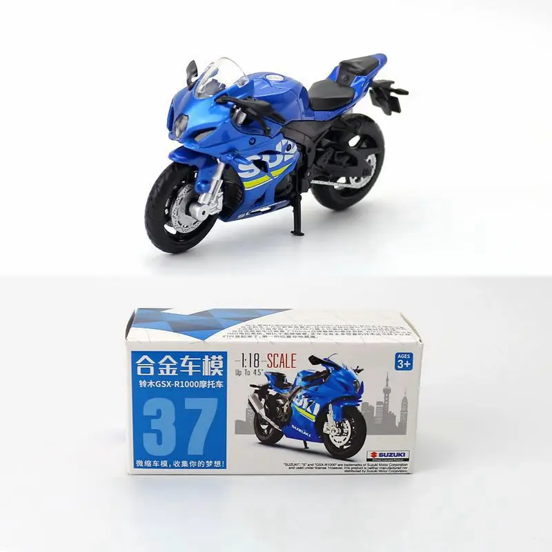 1:18 весы Suzuki GSX-R1000 сплав и пластик мотоцикл для коллекции подарок детей |