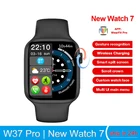 Умные часы W37 Pro Series 7, спортивные Смарт-часы с функцией беспроводной зарядки, ЭКГ, Раздельный экран, паролем и блокировкой пароля, оригинал