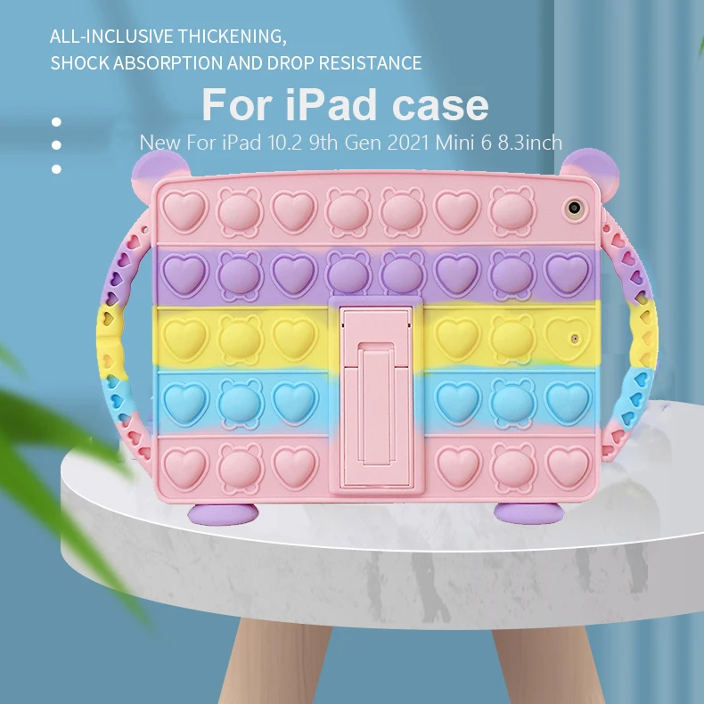 

Силиконовый чехол для планшета IPad 10,2 дюйма, 9, 8, 7 поколения, Mini 6, 2021, 6, Air 2, 1