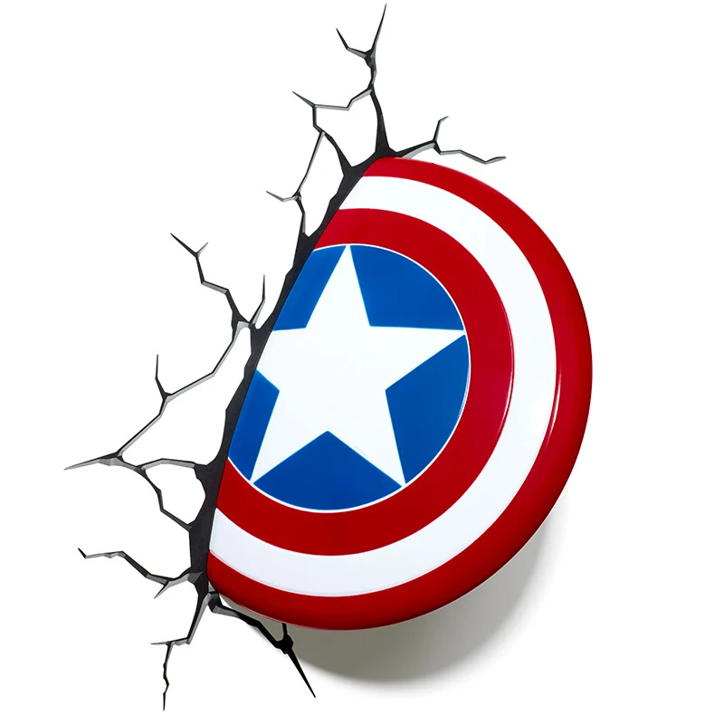Acecorner Marvel Мстители Железный человек Халк лицо светодиодный 3D креативный