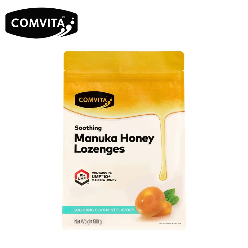 

NewZealand Comvita Manuka Honey UMF10 Candy Coolmint Lozenges Aniseed Propolis Bioflavonoid Health Soothing Cough Throat Smokers