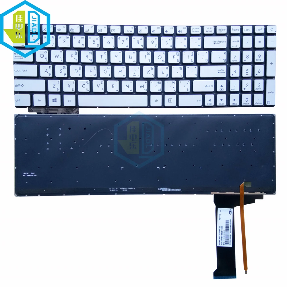 

Gaming Laptop backlit keyboard for ASUS N551 N551J N551JB N551JK G551V G551J N552 N751 N752 TI Thailand keyboards 9Z.N8BBC.P03