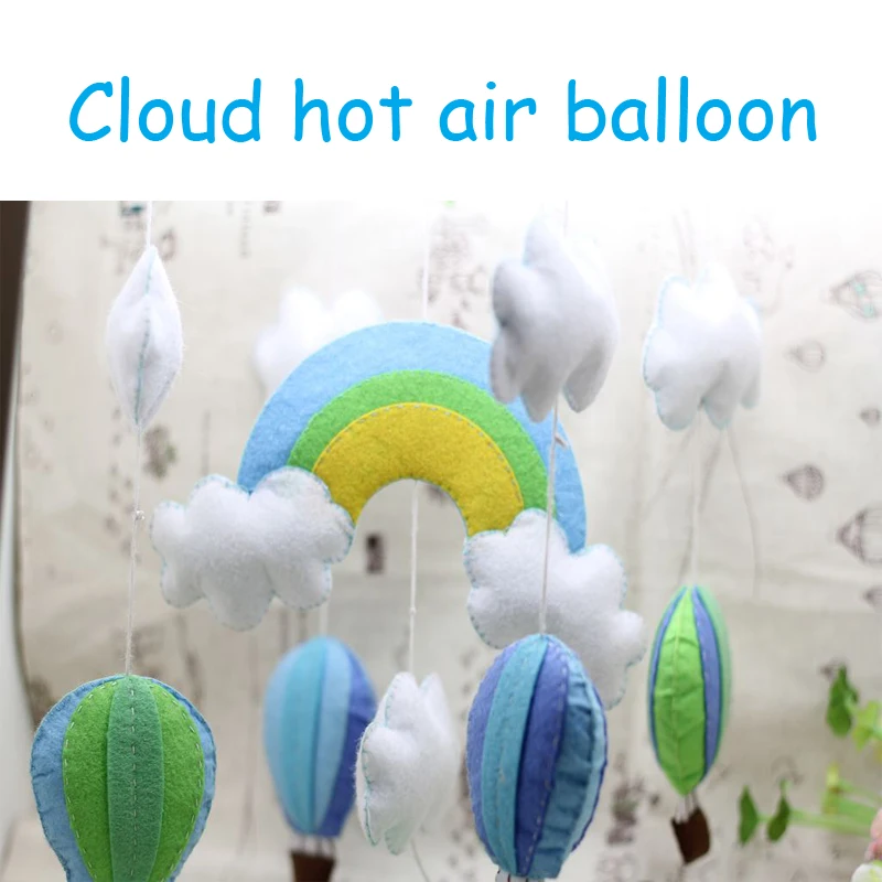 Воздушный шар ветряные колокольчики Бесплатная резка перо материал набор войлок