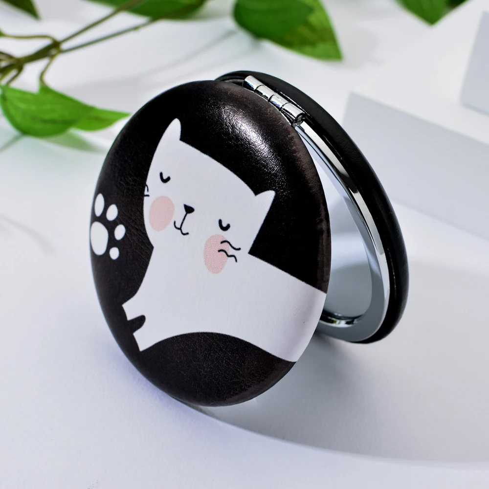 Мультяшный женский косметический инструмент модные зеркала для девочек мини-Кот