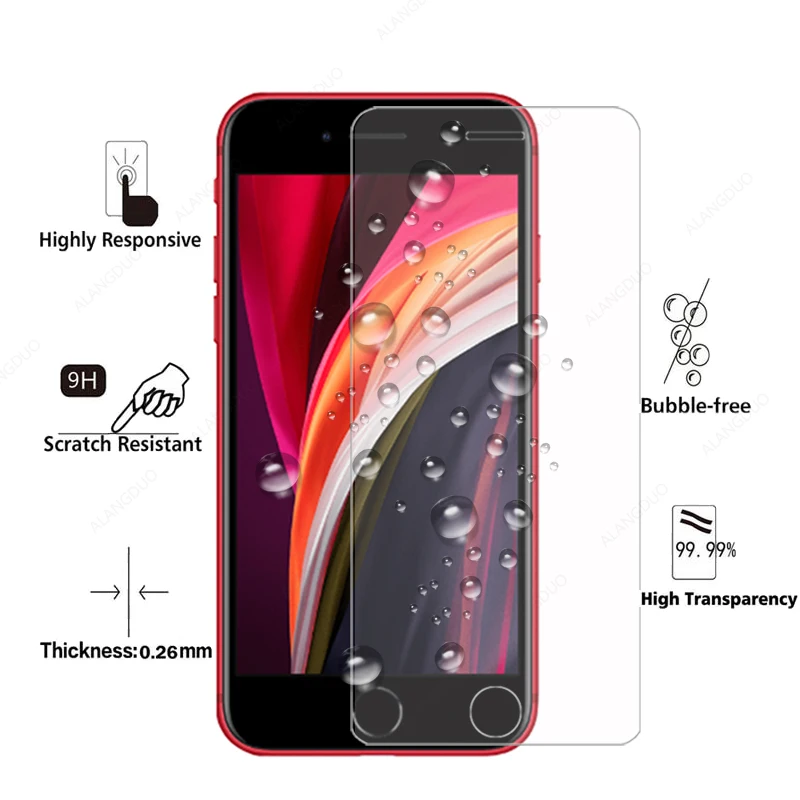 Закаленное стекло 9H для Iphone SE 11 pro Max 7 8 plus 6 6s полная защита экрана iphone X XS XR
