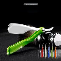 zinc alloy electroplated color folding stainless steel razor used for mens shaving hair trimming eyebrow trimming holder