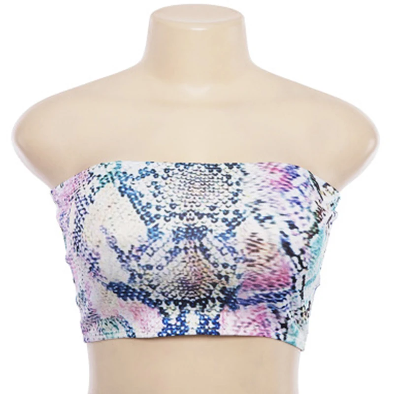 

women's summer shirt halter street short sexy vest Shirts clothes top T- loose basic new suspenders Snake print short wrap chest