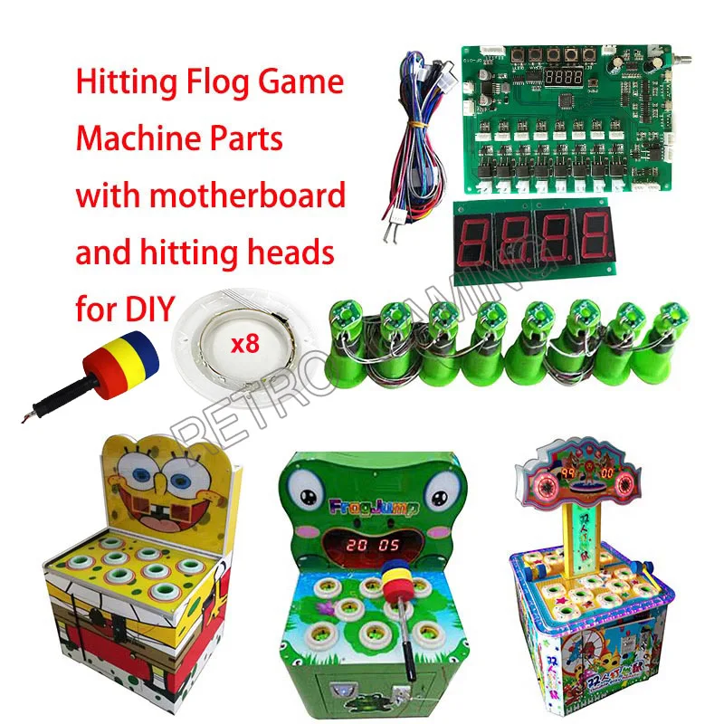 Verkaufen Kinder Kinder Spielen Spiele Diy Kit Schlagen Frosch Gopher Maus Motherboard Kabelbaum Hammer Led Beleuchtung Ring Arcade Bundle