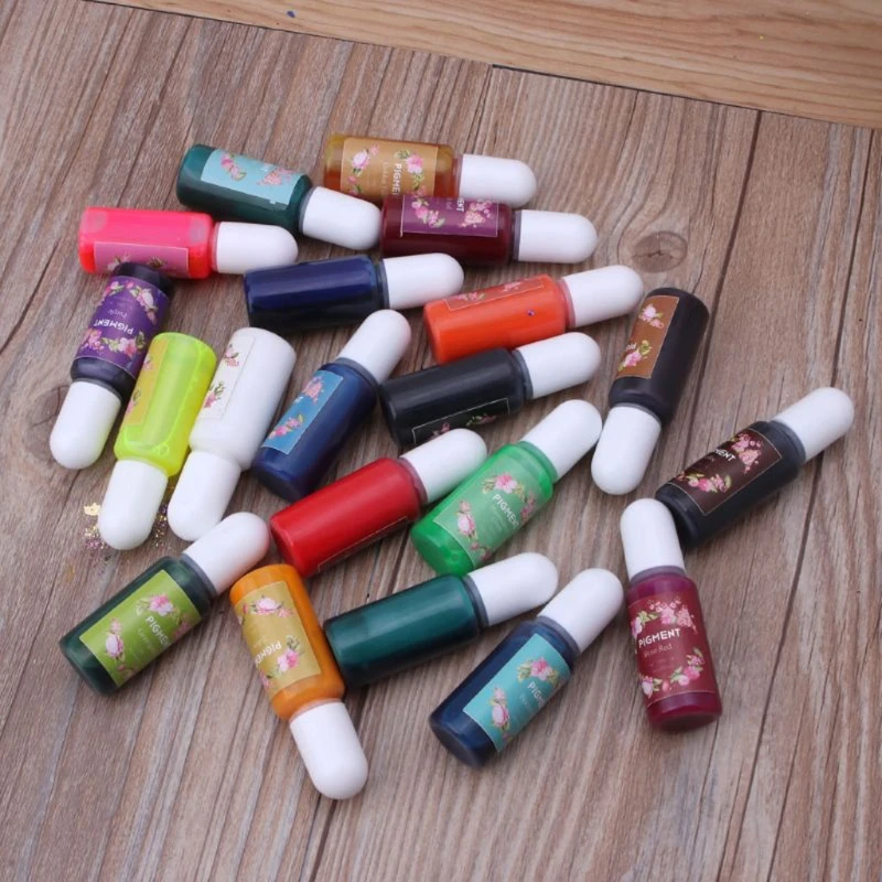 

48 Bottles High Concentrated Alcohol-Based Inks Epoxy Resin Pigment & 24 Translucent Crystals Liquid Resin Pigment Kit