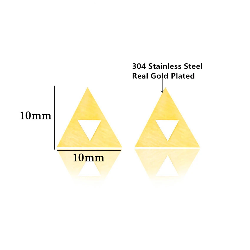 Легенда о Зельде Triforce серьги гвоздики для женщин фильмы из нержавеющей стали Oorbellen геометрические треугольные маленькие серьги