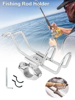 stainless steel universal fishing pole holder 360 degree adjustable preservative bracket ocean lake fish rod fix pole rack stand