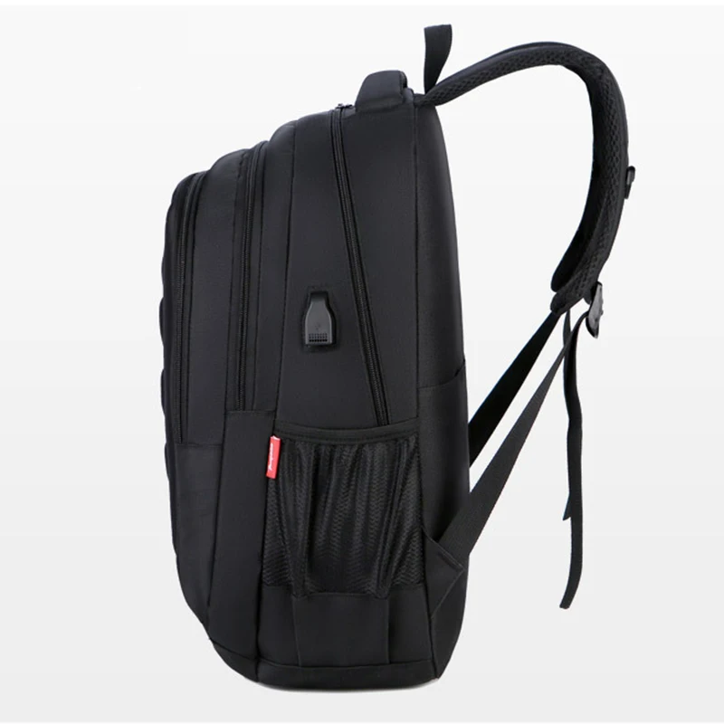Рюкзак через плечо для ноутбука вместительная школьная сумка с USB портом зарядки