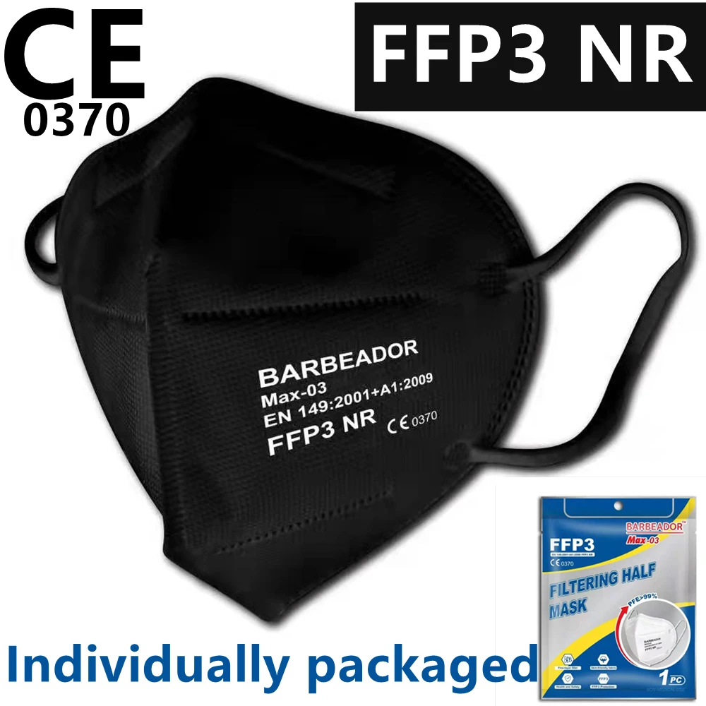 Утвержденная Для Взрослых Маска CE 0370 FFP3 с дышащим фильтром ffp3mask защита в форме