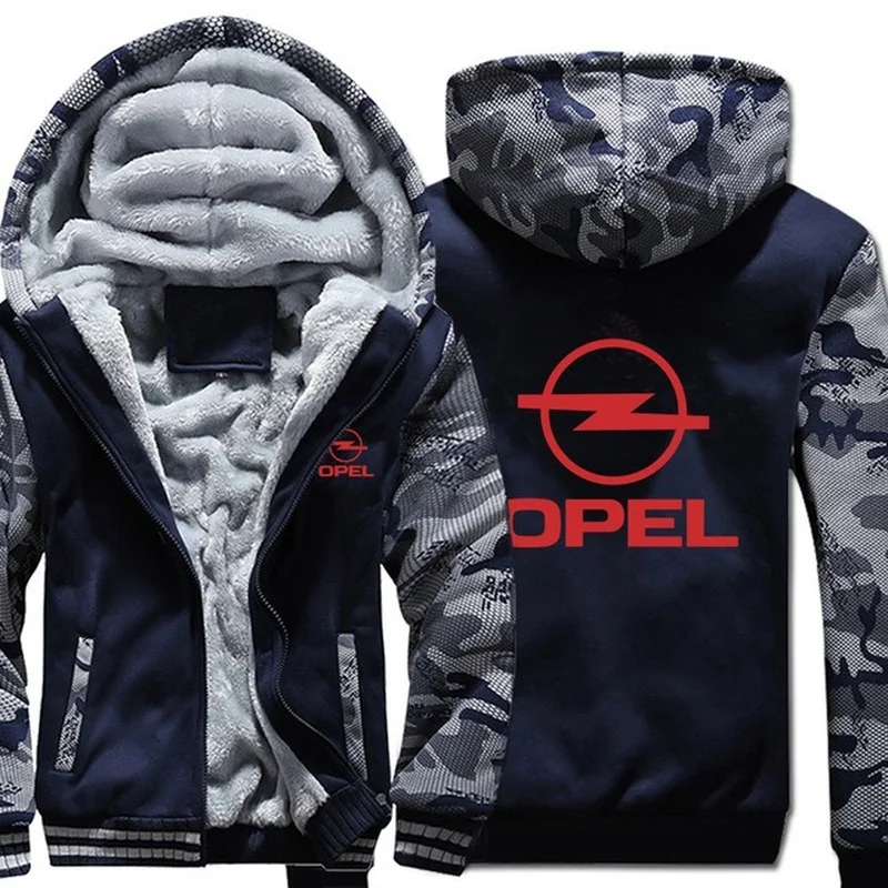 

2021 New High Quality Opel Hoodies Winter Camouflage Sleeve Jacket Men Fleece Opel Fashion Men Sweatshirts Size S-5XL