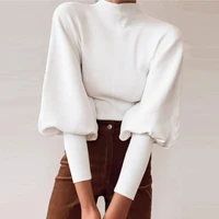 women turtleneck sweaters fall long sleeve knitted tops for ladies jumper cropped sweater crop top women winter sweater