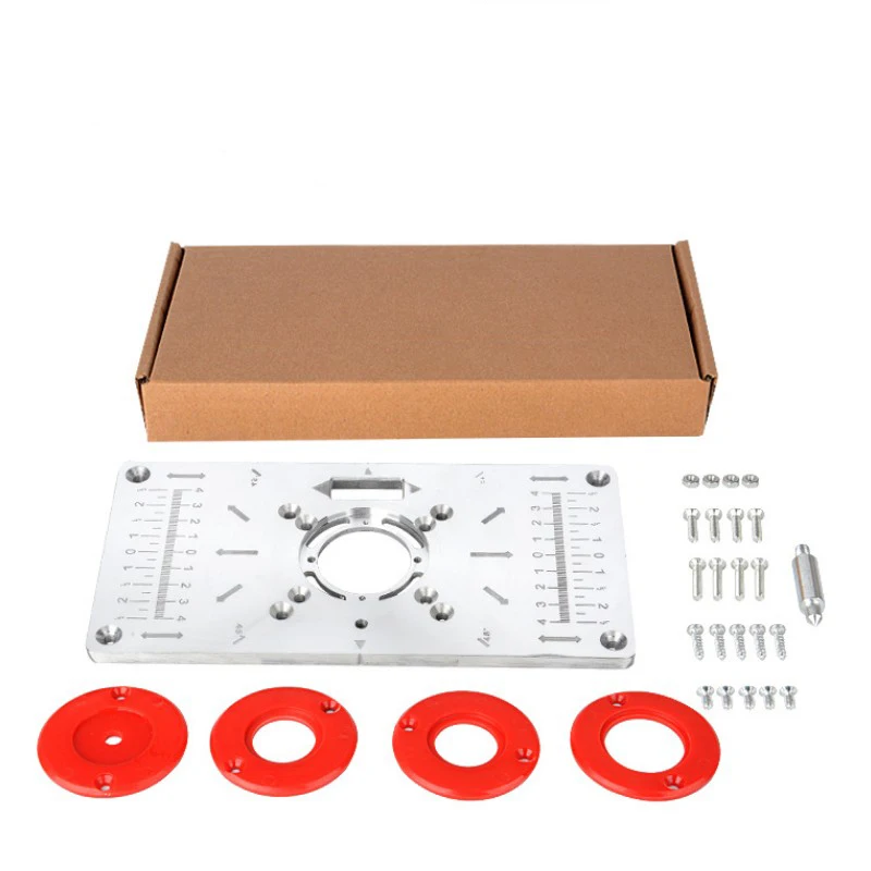 Алюминиевый фрезерный стол вставная пластина с 4 кольцами для