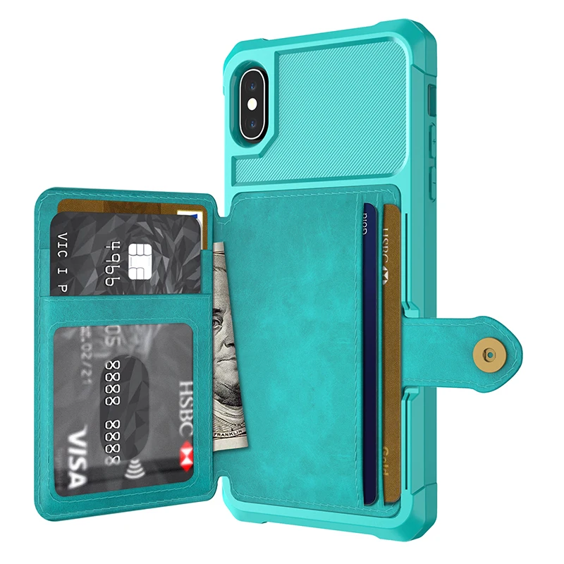 GrandEver противоударный чехол для iPhone 7 8 6 plus xr Capa подставка держатель кожаный