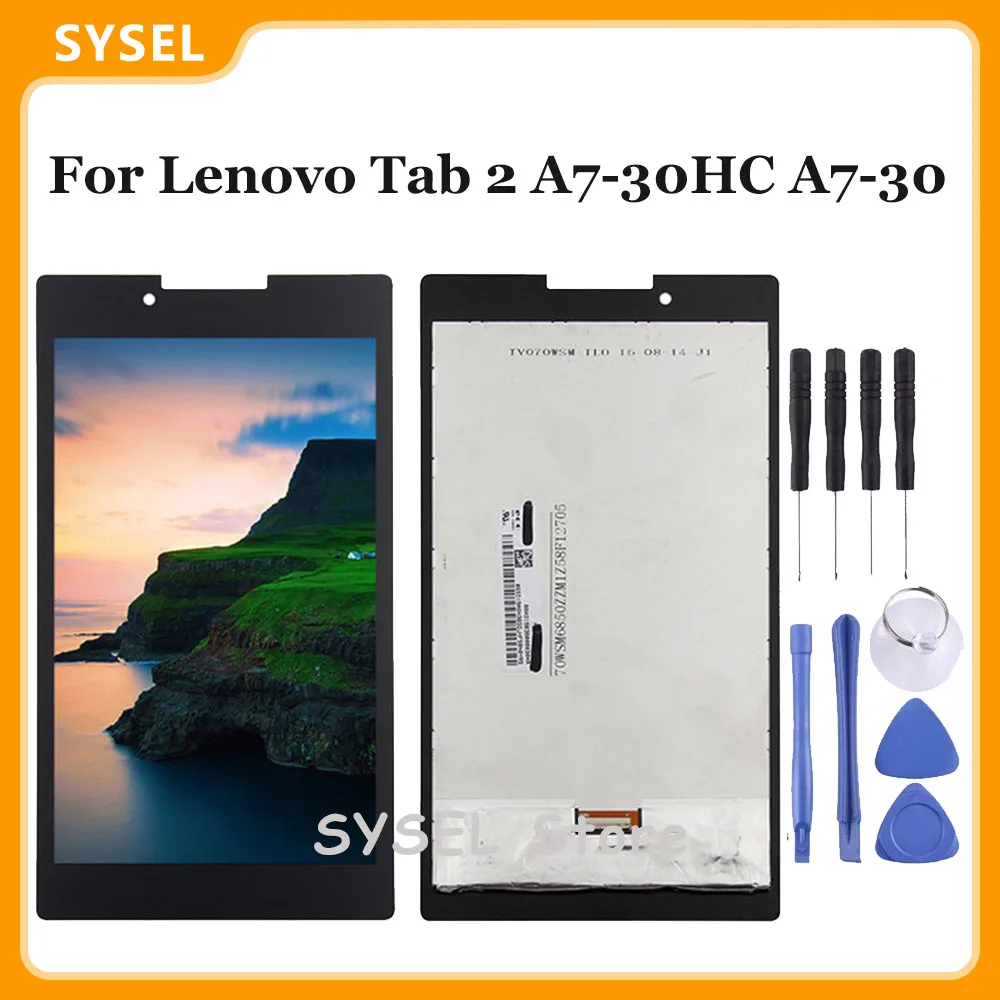 Для планшета Lenovo Tab 2 A7 30HC 30 ЖК дисплей экран для оцифровки сенсорная панель