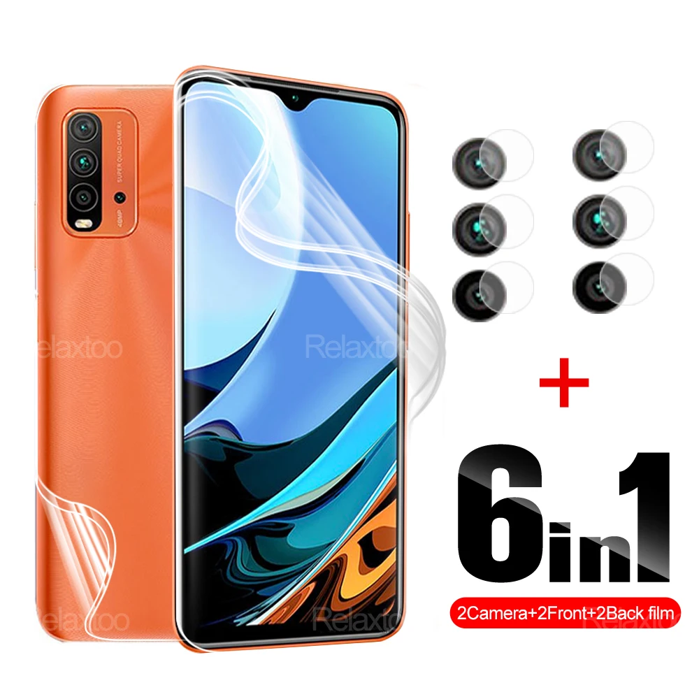 

Защитная пленка для Xiaomi Redmi 9T 9A 9C 9C NFC 9 NFC 99D, Защитная пленка для экрана 6 в 1, 6,53 дюйма, Гидрогелевая пленка для камеры J19S M2010J19SG