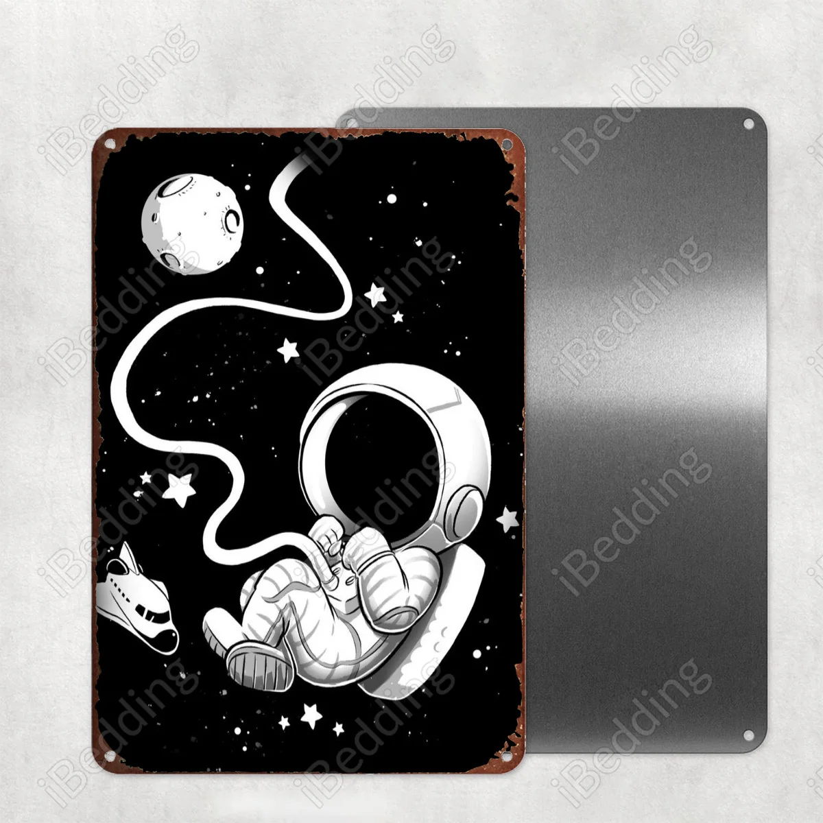 

Детский в космосе, украшение для дома, бара, железная живопись, персонализированный паб, клуб, промышленный Декор