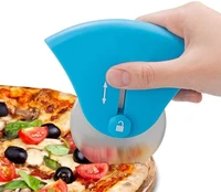 pizza roller professional stainless steel wheel handheld pizza wheel pizza cutter retractable pizza bread roller dishwasher safe