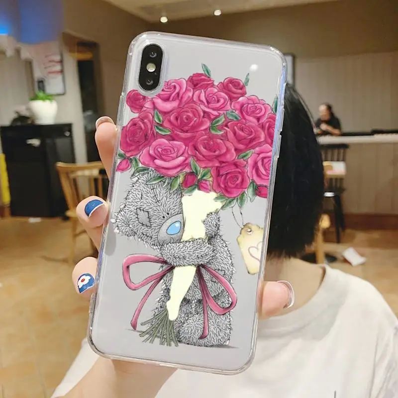 

Tatty Teddy bear Cute bear cartoon Phone Case Transparent soft For iphone 5 5s 5c se 6 6s 7 8 11 12 plus mini x xs xr pro max
