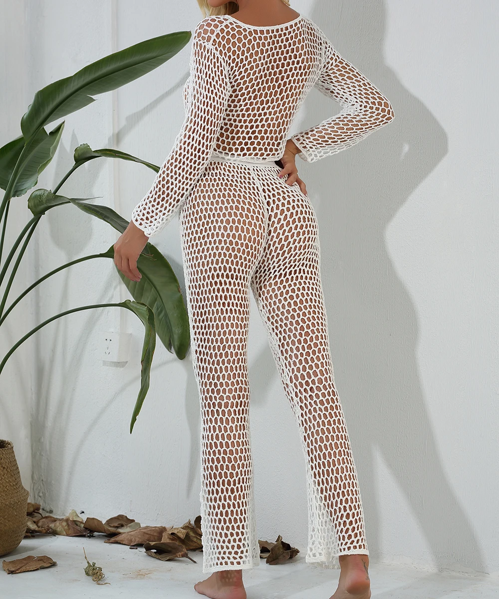 Комплект бикини женский прозрачные с широкими штанинами | Спорт и развлечения