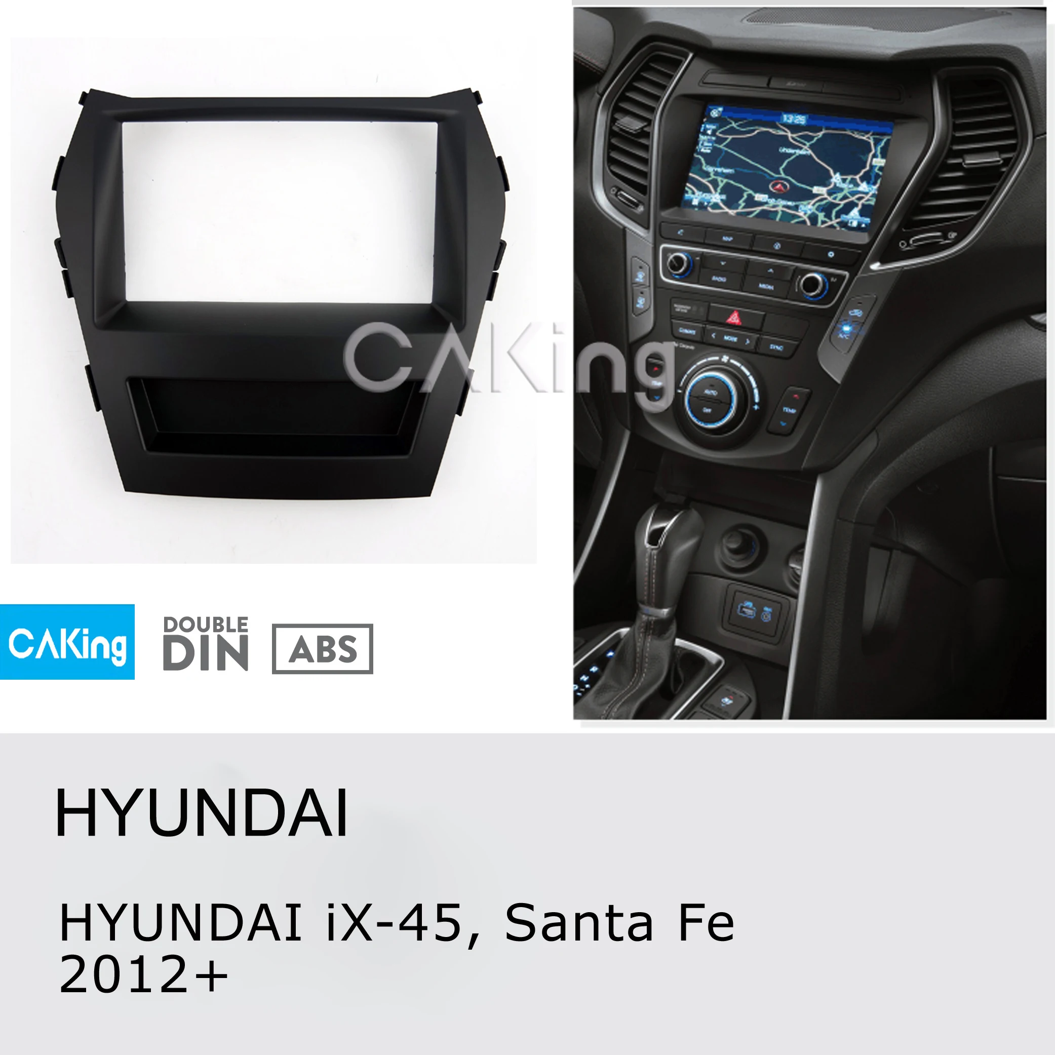 Двойная Din Автомобильная радиопанель Fascia ДЛЯ HYUNDAI iX-45 SantaFe 2012 + комплект для