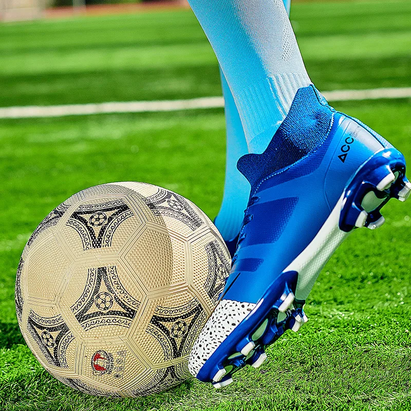 

New Men Boys Kids Soccer Shoes Outdoor spikes Football Cleats Soccer Boots Youth Training Sneakers Sports Shoes Size 36-45