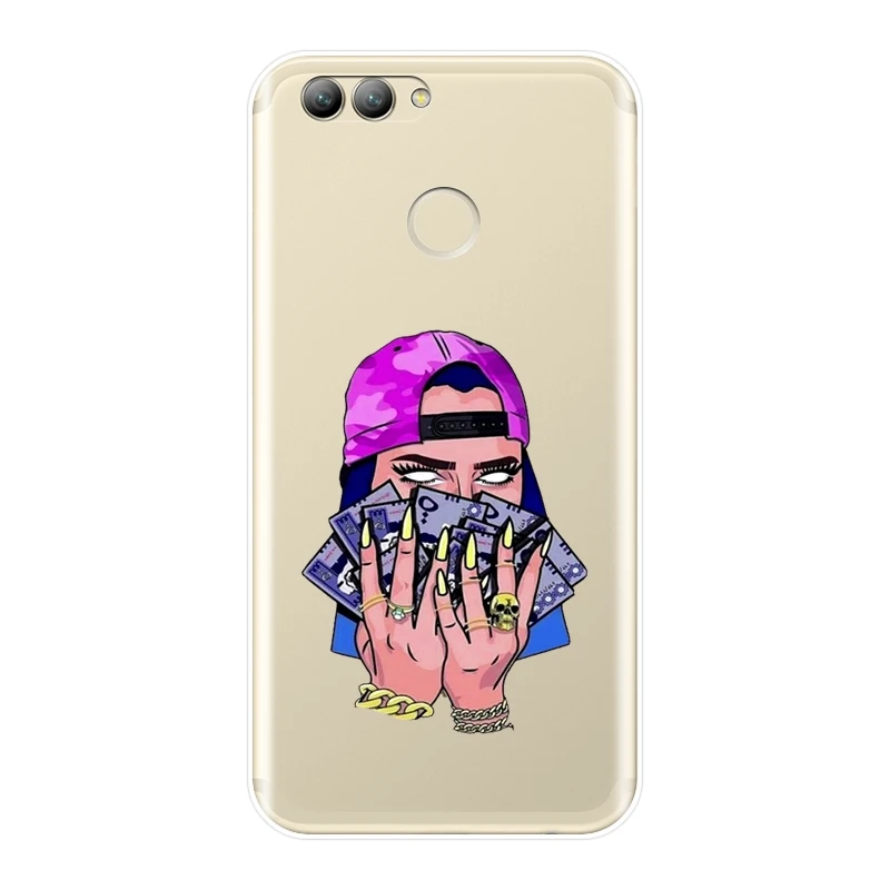 Задняя крышка из ТПУ для Huawei Nova 5 4 4E 3 3I 3E 2i 2 Lite Plus сексуальный черный силиконовый