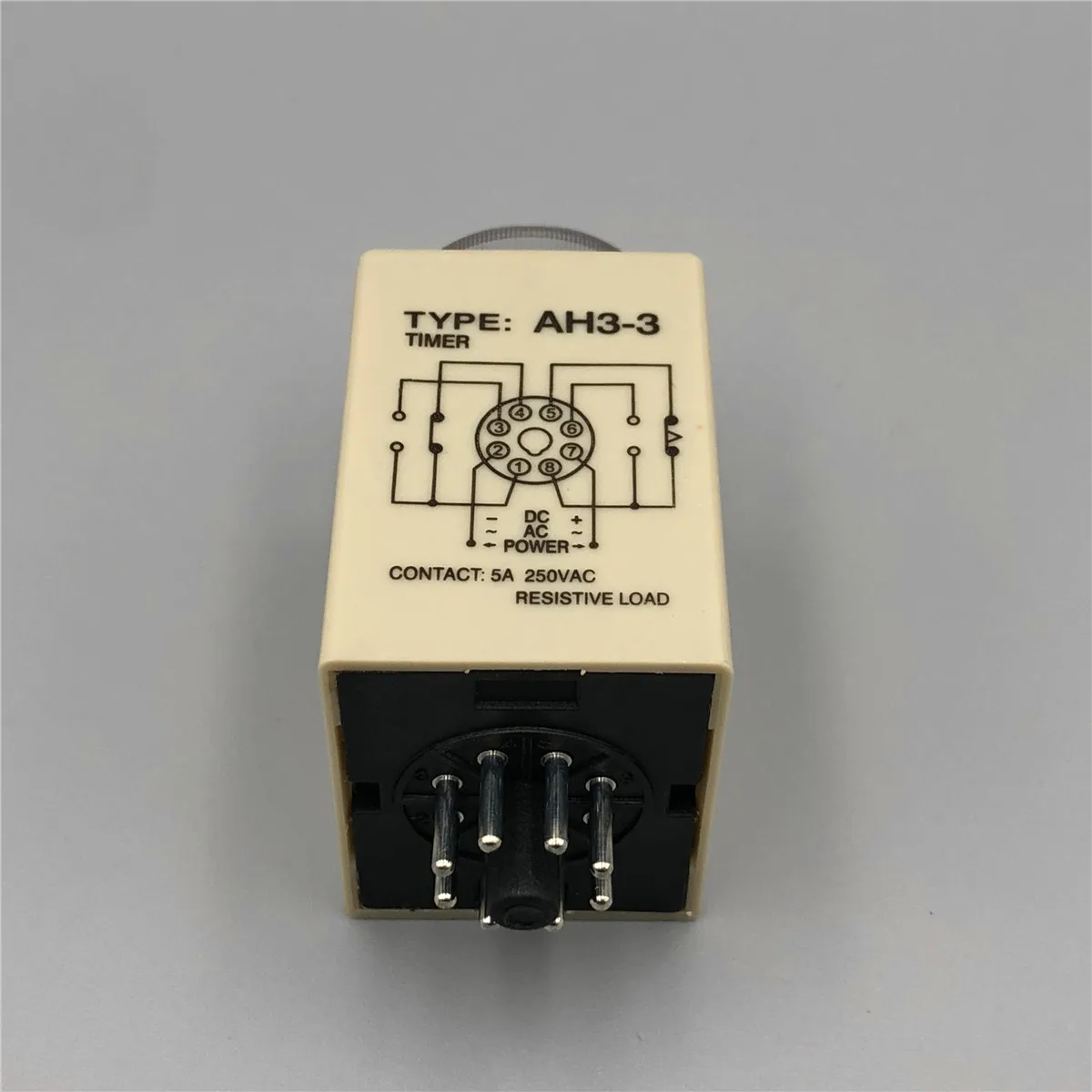 2sets Time Relay AH3-3 12VDC 10S 30S 60S 3M Power On Delay Timer 10S/30S/60S/180S Seconds Knob Control with PF083A Socket Base |