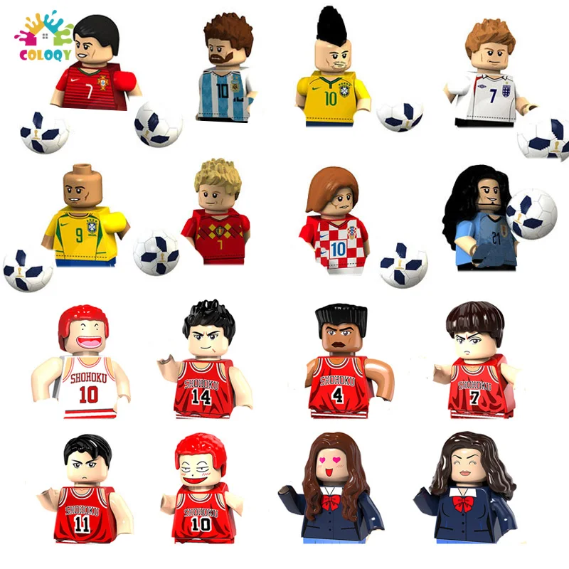 Конструктор баскетбольные игроки Disney мини-фигурки футбольного клуба Лум Dunk