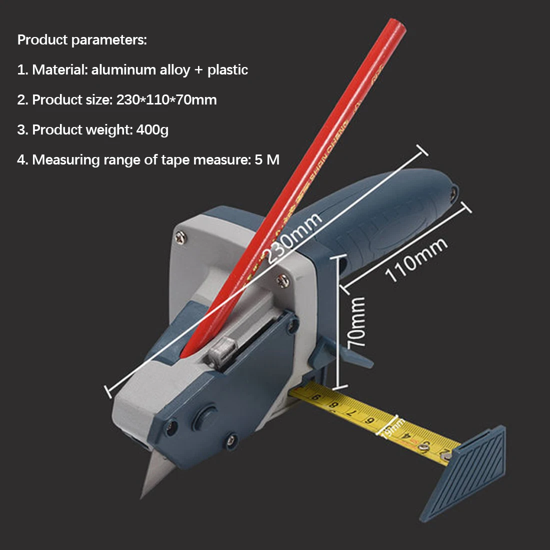 

Multifunctional cutting Gypsum Board Cutting tool Drywall Cutting Artifact Tool with Scale toohr Woodworking Scribe Woodworking
