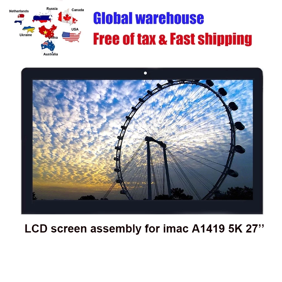 

A1419 5K Retina Display LCD LED Screen Assembly For New Apple iMac 27'' LM270QQ1 SDB1 SDA2 SDC1 EMC2834 2806 3070