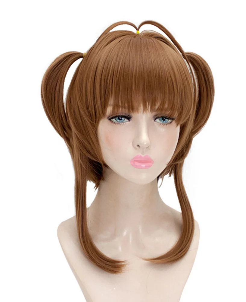 КИНОМОТО Сакура желтый парик для косплея короткий карты похитителей аниме