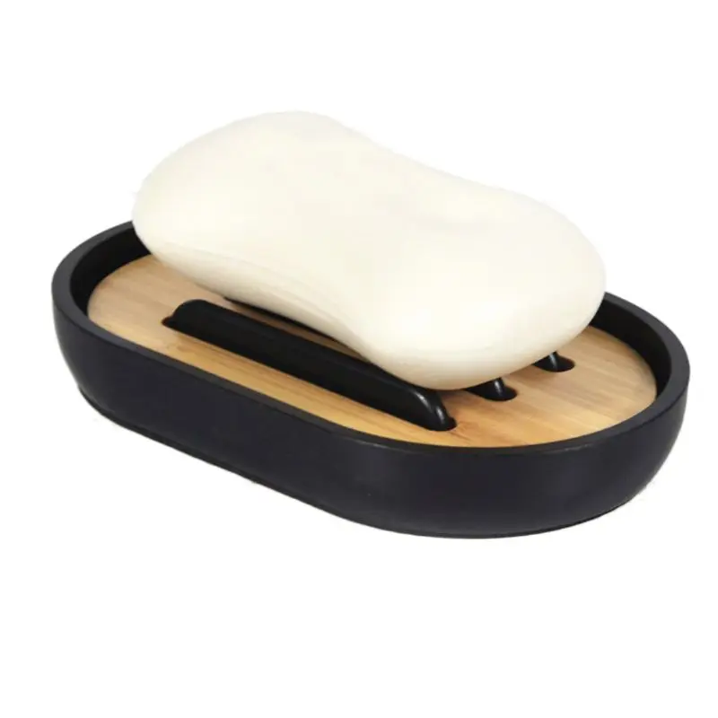 Бамбуковый держатель для мыла подставка ванной и душа коробка хранения стойка