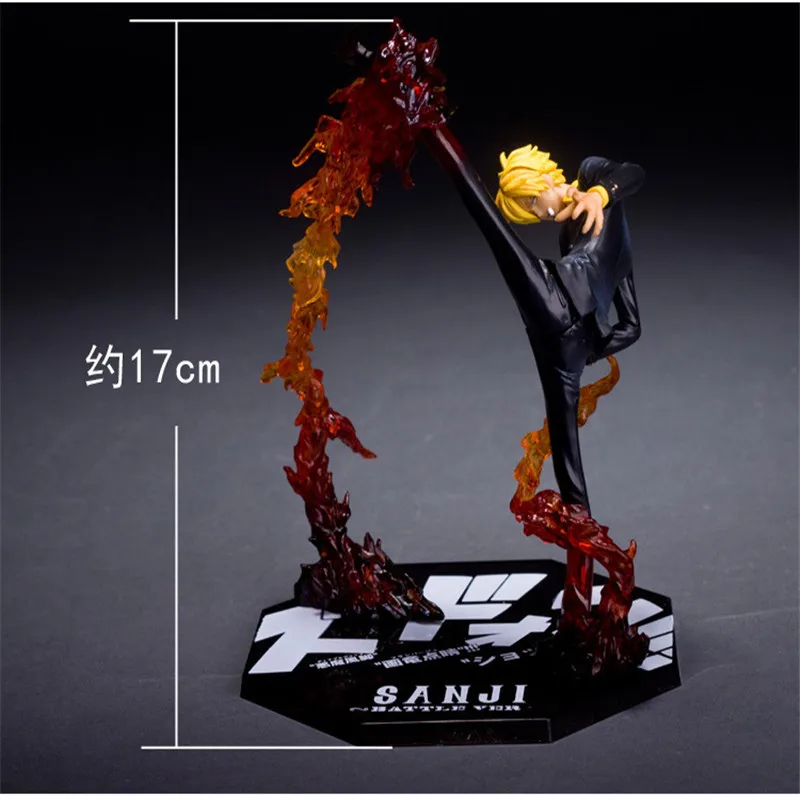 Sanji Opp Bag Один кусок 3D2Y Луффи Зоро три ножа призрака вырезать Санджи Diable Jambe боевой вер. ПВХ фигурка ОП Луффи Санджи Коллекционная модель - Цвет: Sanji Opp Bag