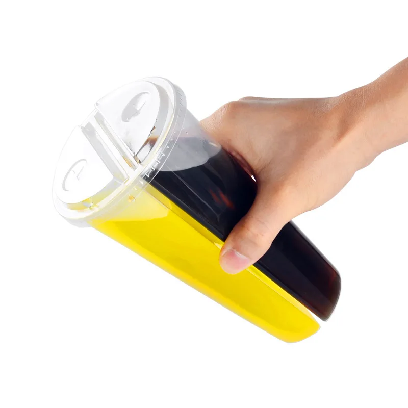 10 шт. двойной пара чашка 600ml большие прозрачные чашки вечерние свадебные сувениры