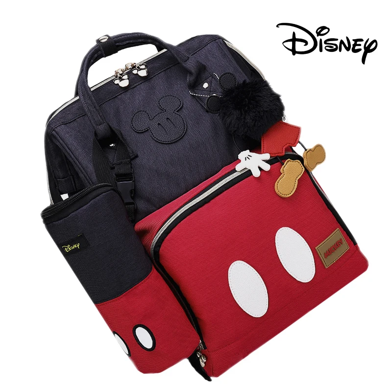 Красная сумка для подгузников Disney Minnie Mickey водонепроницаемая ухода за ребенком