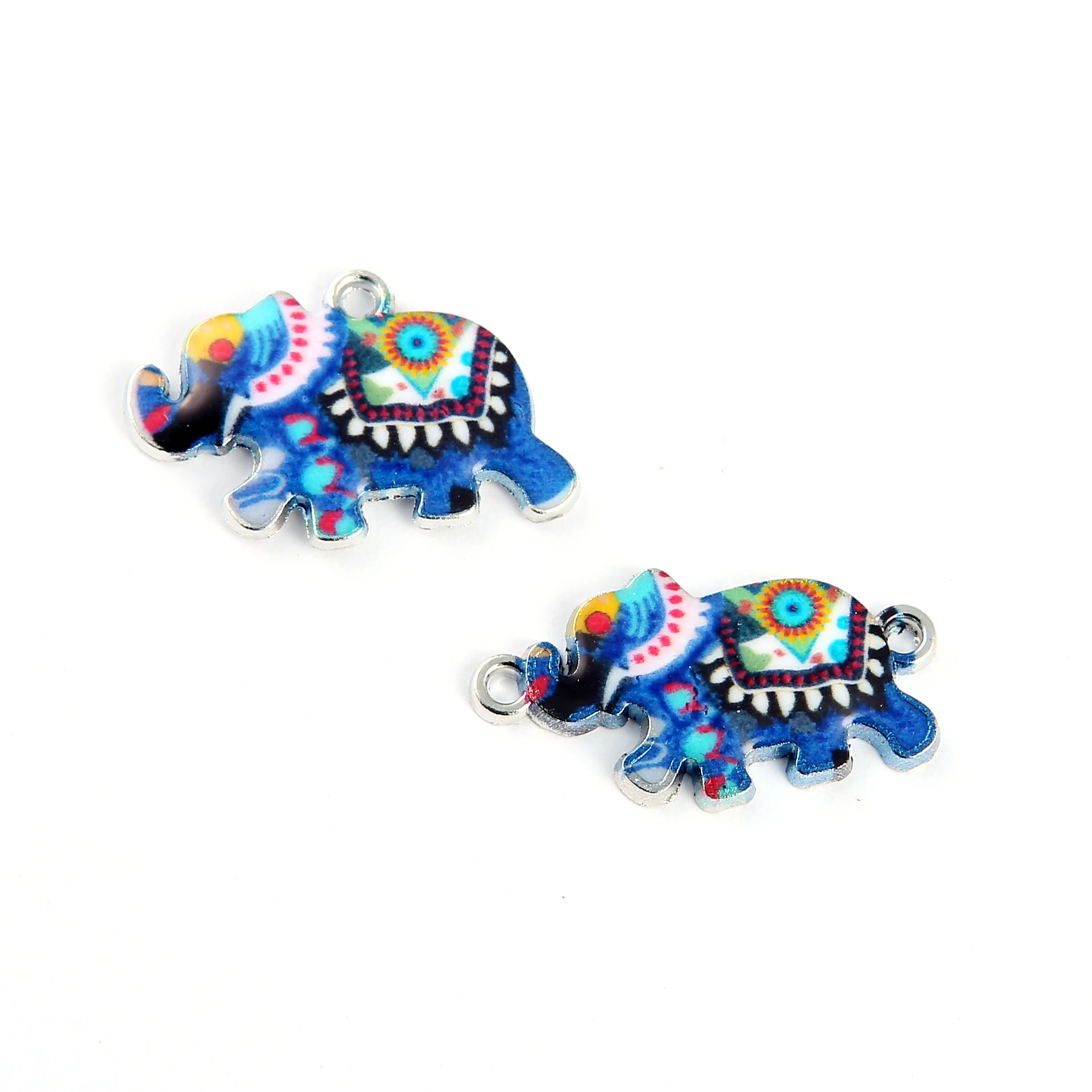 Semitree 10 шт. коннекторы для браслета в богемном стиле со слоном подвески ожерелья DIY