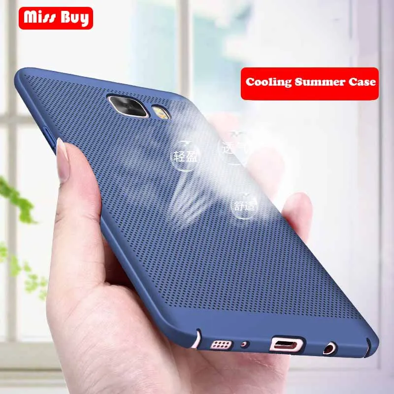 Heat dissipation COOL PC Case For Samsung Galaxy C5 C7 C9 Pro J5 J7 Grand prime pro S9 S8 S7 edge Note 9 8 A8 A6 Plus 2018 Cover |