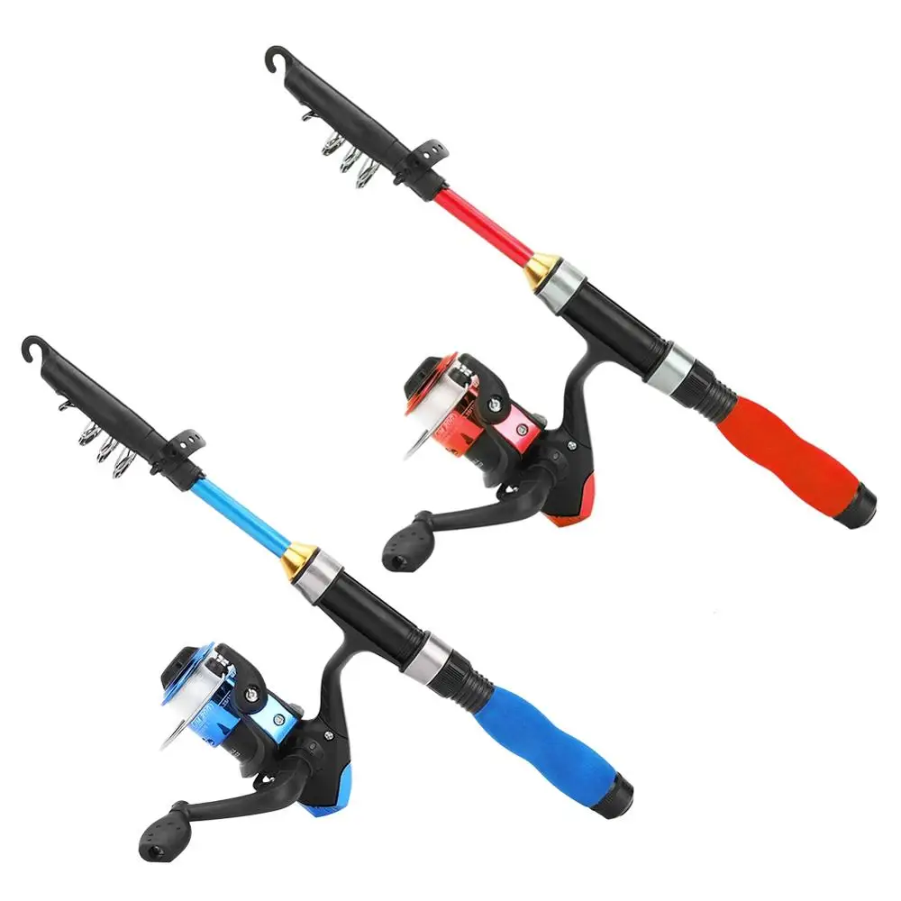 Телескопическая мини удочка сверхлегкая Удочка из стекла и стали рыболовные