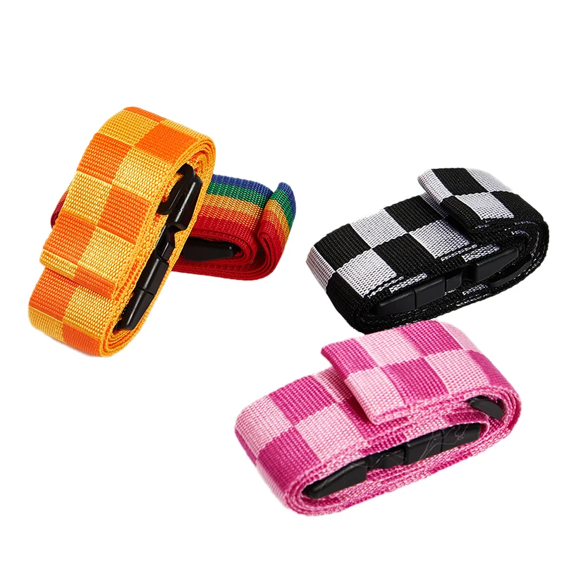 

Baggage Belt Travel Rainbow Adjustable Luggage Suitcase Strap with Coded Lock