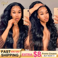 transparent body wave lace front wig malaysian 13x4 lace frontal human hair wigs for black women remy closure wig pre plucked