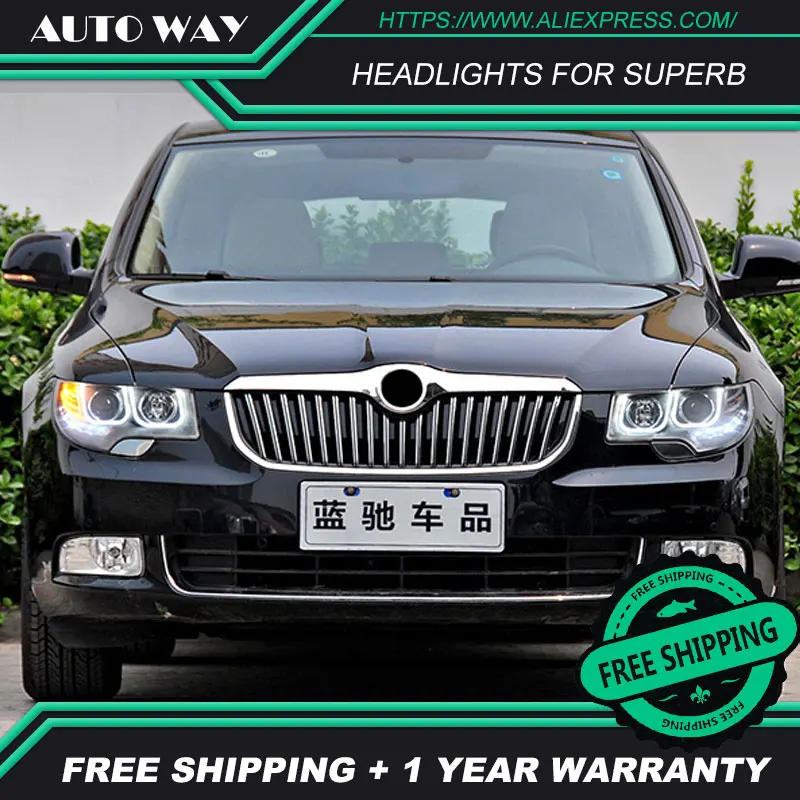 Автомобильный Стайлинг светодиодные лампы HID Rio Skoda превосходные фары чехол для